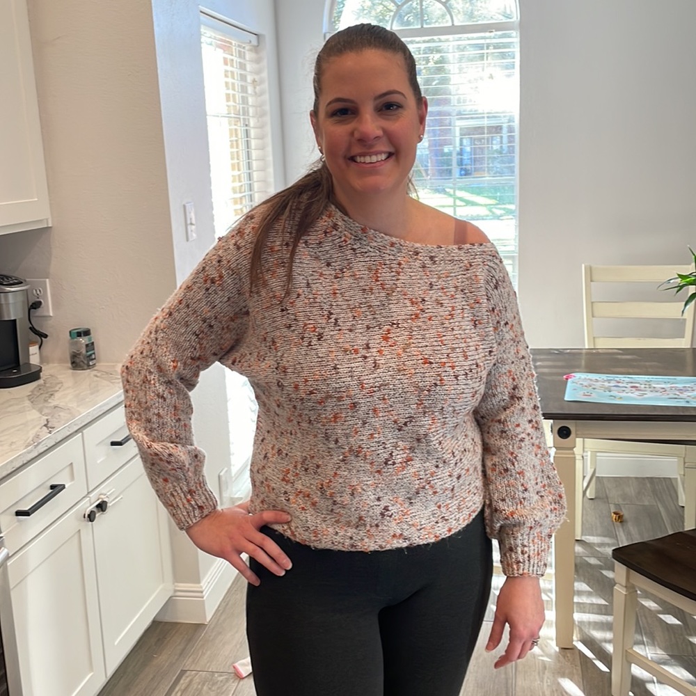 Off the shoulder fall sweater - Picture 6 of 8
